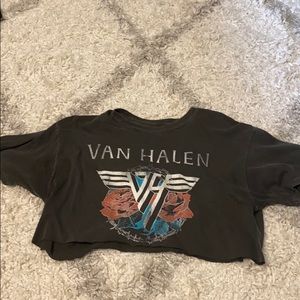 Van Haley band cropped tee